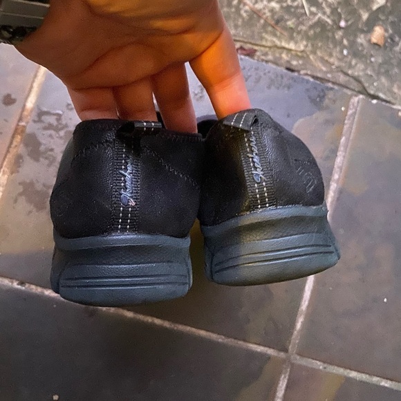 Skechers Air Cooled Memory Foam Black Slip-On Stretch Flex Sneakers Size 9.5
M - Picture 8 of 10